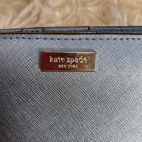 Kate Spade silver metallic wallet ￼ - Picture 4 of 4